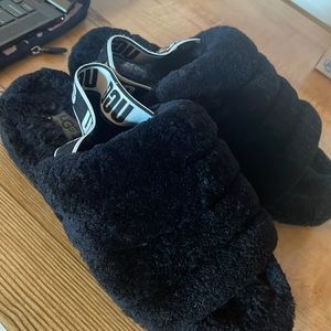 UGG fuzzy slippers